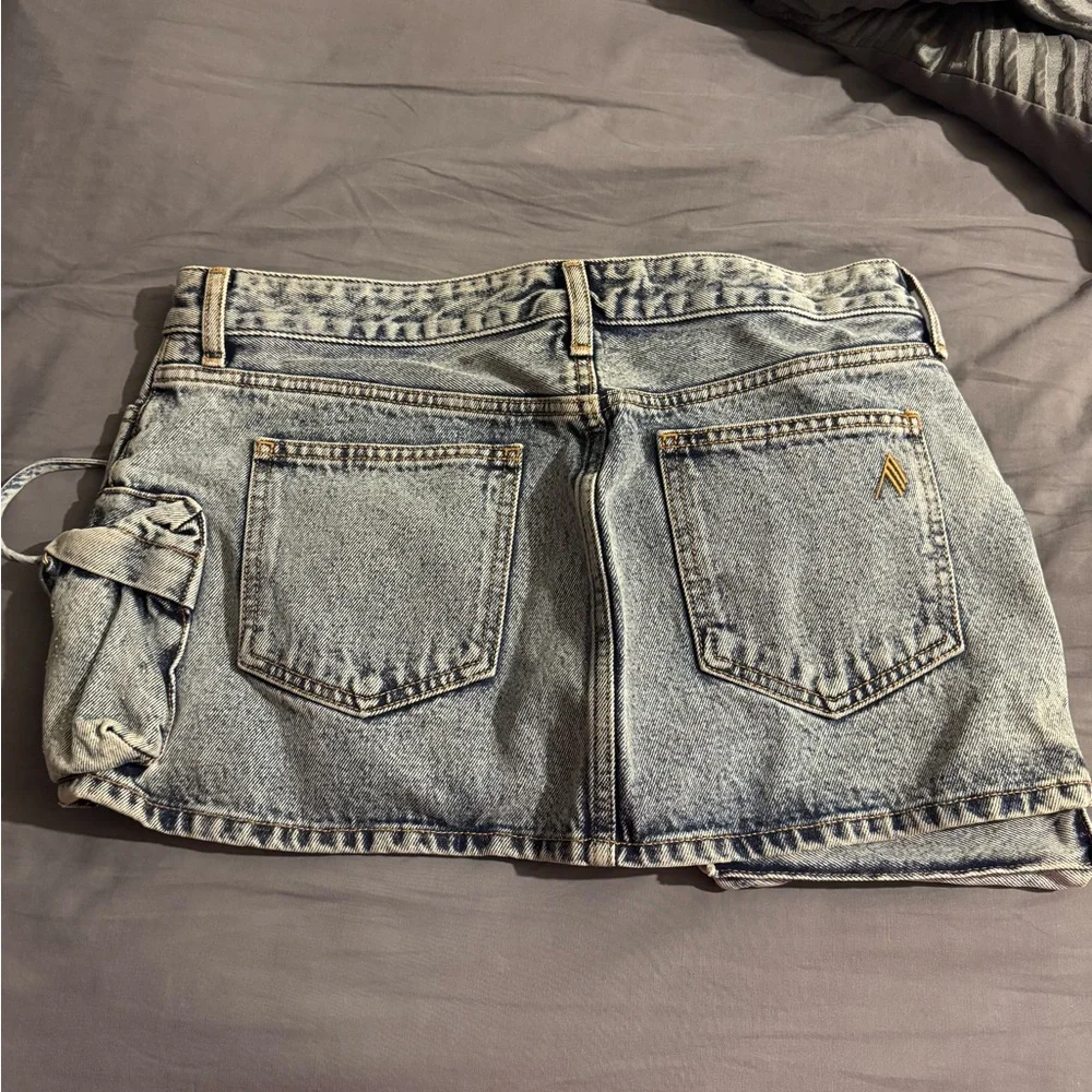 The Attico Denim Mini Skirt - Picture 2 of 6